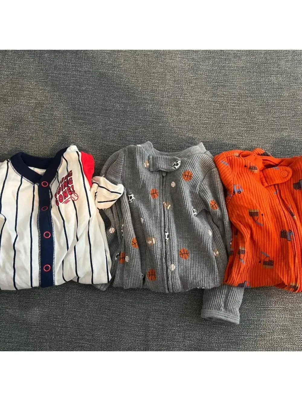 Bundle of 3 Carter's baby boy newborn sleepers